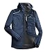 Produktbild Herren Sportjacke Große Größe Warm Jacke 2 in 1 Abnehmbar Samt Futter Kapuzenjacke Windbreaker 2-teiliges Wasserdicht Regenjacke Winterjacke Outdoorjacke Trainingsjacke Sweatjacke Softshell Jacke