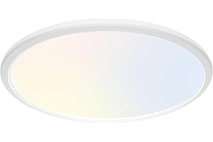 zemty Motion Sensor Light Indoor 3000K/4000K/6500K 24W 2400LM, Bathroom Ceiling Lamp Ø30CM Waterproof, Flush LED Shed Lights for Storage Room,Loft,Stair,Indoor,Garage Lighting