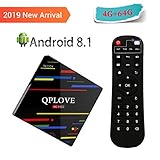 QPLOVE 4K TV Box Incorporado 2.4GHz / 5.0GHz de doble banda WiFi, señal WIFI más fuerte y más estable. La velocidad es más rápida. Satisfaga sus diferentes necesidades, permitiéndole disfrutar de una experiencia de video de mayor calidad. La TV Box también se puede conectar a su red a través de un cable Ethernet.