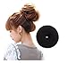 Domire Large Black Hair Donut Bun Maker Former Doughnut Shaper Ring Styling Roll Updo Styler Tool Curler 10cm