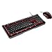 Produktbild INTER-TECH PG-5545 Gamingtastatur + Maus Maus 500-4000dpi 12 Verschiedenen Lichteffekte Tastatur Tastendruck ca 55g Hintergrundbel