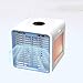 Produktbild haodene Mini Luftkühler Air Cooler Mobile Klimaanlage Personal Space 7 Farb-LCD-Timing-Luftkühler USB-Lüfter Persönliche Verdunstungskühler Für Auto, Heim, Camping