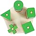 Infantastic Wooden Geometric Stacker (Colourful) for Early Motor Baby Kid Child Development Geometric Shape Matching Board Toy
