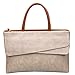 Produktbild FLHT, Damen Computer Tasche, Leder Handtasche Business Bag Aktentasche Umhängetasche Schultertasche Wasserdicht Große Kapazität Laptoptasche Rucksack,Khaki-15.6inches