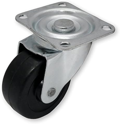 Marko Tools Heavy Duty Swivel Rubber Castor Caster Wheels 50mm Industrial Trolley Wheel Spin (12 Wheels, 50mm)
