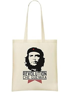 Che Guevara Revolution Kundenspezifische bedruckte Einkaufstasche - 100% weiche Baumwolle - umweltfreundliche...