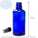 50ml BLUE Glass Bottles with Black ATOMISER Sprays - PACK of 8