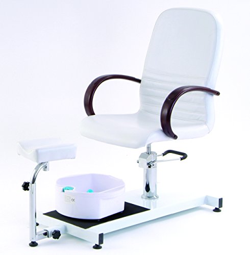 Beauty Salon Supplies Luxury Pedicure Chair with Foot Spa (Black)
