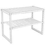 【 Función del producto 】: Este estante de almacenamiento telescópica hacer te dice Revoir a la cámara o cocina désordonné, que permite guardar los accesorios de cocina, de los zapatos, los artículos de cuarto de baño. Perfecto para el uso en la cocina, el salón, el estudio y otros lugares.
