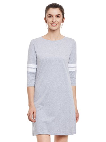 Miss Chase Womens Grey Plain Solid Round Neck 3/4 Sleeve Panelled Shift Dress RS.509 (56.00% Off) - Amazon Miss Chase Womens Grey Plain Solid Round Neck 3/4 Sleeve Panelled Shift Dress RS.509 (56.00% Off) - Amazon