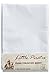 2 x Baby Pram/Crib/ Moses Basket Flat Sheet 100% Cotton White