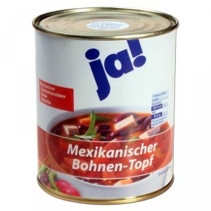 ' Ja ' Mexikanischer Bohnen - Topf - Geldversteck Geheimdose - Geld Versteck Getränkedose - Dosentresor Dosen safe