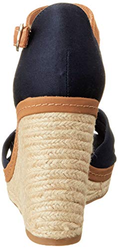 Tommy Hilfiger Iconic Elena, Alpargatas de Cuña Mujer, Azul (Midnight 403), 40 EU