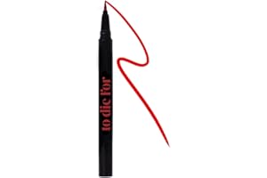 KRASH KOSMETICS Eyeliner Líquido Rojo To Die For GAY BFF - Formula Waterproof 24h Larga Duración - Eyeliner Colores Pigmentados - Aplicador de Fieltro Punta Fina - Vegano y Cruelty Free