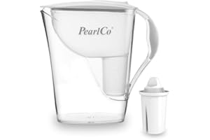 Filtre à eau PearlCo avec 1 cartouche Classic, compatible Brita Classic. weiß