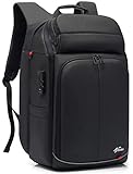 Anti-vol Sac à Dos de Voyage avec Connecté USB - 40L Grand Sac à Dos Ordinateur Portable 15,6/17,3 Pouces Antivol Sac Business avec pour Hommes Femmes Étudiants Noir
