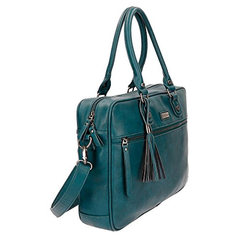 Pepe Jeans Croc Bolso Bandolera, 38 cm, 10.64 litros, Verde