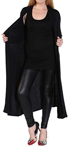 Womens Full Sleeve Open Front Maxi Cardigan Casual Jacket Coat Cape SM ML and Plus Size UK 8-26