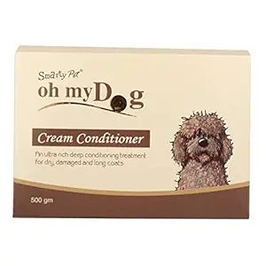 Foodie Puppies Dog Conditioner Cream Cat Dog Natural Shiny Skin and Dry Damaged Long Coat Cleanser Moisturizer for Anti Itching Anti Dandruff Anti Allergic
