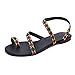 Produktbild Sandalen Damen,Cooljun Frauen Flip Flops Gladiator Flachen Sandalen Sommer Schuhe Hausschuhe Mode Strand Schuhe Hausschuhe Kreuzgurte Geflochtenes Seil Römische Strandsandalen (41, Grün)