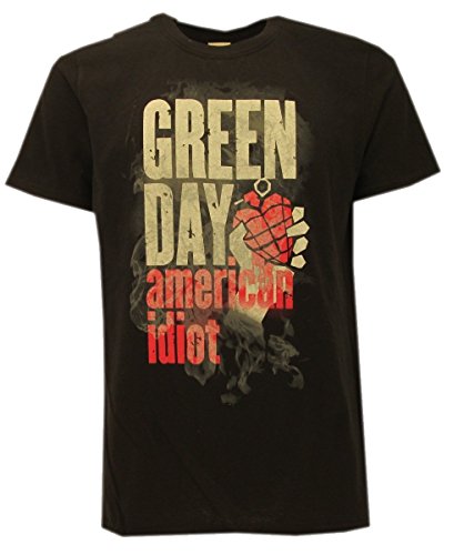 t-shirteria t-Shirt Nera Green Day, American Idiot- Maglietta Originale -spedita XS S M L XL