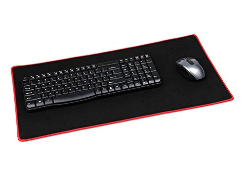 Newsky Hohe Genauigkeit Leistung wasserabweisend 600 x 300 x 3 mm Gaming Mauspad Mauspad mit rutschfester Gummi-Boden Verlängerte rot rot - 7