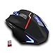 Produktbild ZELOTES Schnurlos Maus Wireless Mouse, Dual Mode (Wireless und verkabelt) 2.4GHz Kabellos Mäuse mit USB Nano Empfänger, 6 Einstellbare DPI, Gaming Maus Gamer Maus für PC, Mac, Laptop, Schwarz