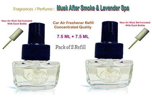 Orgner Car air Freshener refill Musk After Smoke & Lavender Spa SCENT is a Concentrated New Car Smell made of an exclusive perfume formulation. 7.5 ML Each Pack of 2 RS.169 (58.00% Off) - Amazon