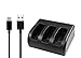 Produktbild CAM-ULATA 3-Kanäle Ladegerät und USB Kabel für GoPro Hero 5 Black Kamera