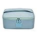 Produktbild Jaminy Kosmetiktasche Professionelle Make Up Etui Kosmetische Box Tragbare Reise Aufbewahrungstasche Toiletry Organizer Kulturtasche Kosmetische Reise Organizer Tasche Wickeltasche Reise (Blau)