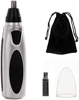 Ear and Nose Hair Trimmer Clipper โ Electric Painless Eyebrow and Facial Hair Trimmer for Men and Women, Battery-Operated, Waterproof Stainless Steel Blade for Easy Cleansing