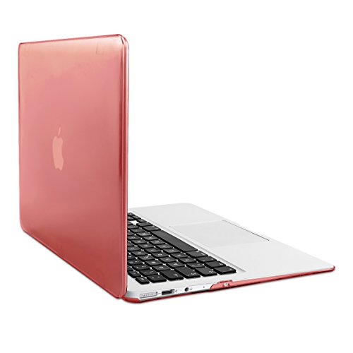 kwmobile Crystal Hülle für Apple MacBook Air 13" (ab Mitte 2011) Hard Case - dünne durchsichtige transparente Schutzhülle Cover Tasche Rot Transparent