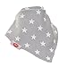 Zippy Bandana Dribble Bibs, Super Absorbent For Teething Babies, Fits Newborn To Toddler, Award Winning, 4 Pack (Unisex Grey and White)