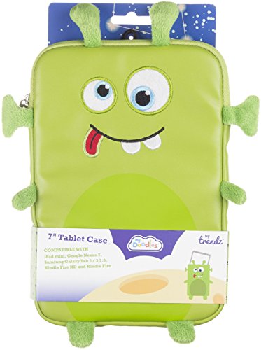 My Doodles Universal Hülle Sleeve Pouch Case für 7 Zoll (17,8cm) Tablet und E-Book Reader Kompatibel mit iPad Mini, Google Nexus 7, Samsung Galaxy Tab 3 7.0, Kindle Fire HD 7 Zoll und Tesco Hudl – Alien - 8