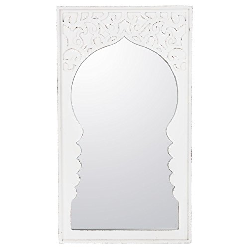 miaVILLA Wandspiegel Fenja - Spiegel Orientalisch - Weiß - ca. 73 x 130 cm