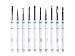Produktbild JwlqAy Spaß Nagel Phototherapie Kristall Pen Set blau und weiß Porzellan Nail Pen Pull Pen Nail Art gemalt Nägel Linie Stift