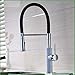 Produktbild LGSYSYP Badezimmer Zubehör/Europäische Familie Küche verzinktem Kupfer Pure White Farbe Wasserhahn Spülbecken Kann Gedreht Werden Pull Wasserhahn heiß und Kalt Dual-Use-Einzel-Kette Waschbecken was