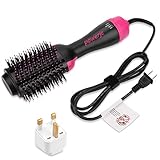 ✿ Einfach zu Bedienen ☞ Strahlen Sie das Haar mit dem 360-Grad-2-M-Schwenkstromkabel leicht in jedem Winkel. Zusätzlich können Sie die Spannung 220V / 50-60Hz überall hin mitnehmen, um innerhalb von Minuten glattes und seidiges Haar zu bekommen, egal wo Sie sind. 3 Heizstufen für unterschiedliche Frisuren. Dieser ist Anfängerfreundlich und kann für das Anheben näher an der Kopfhaut platziert werden.