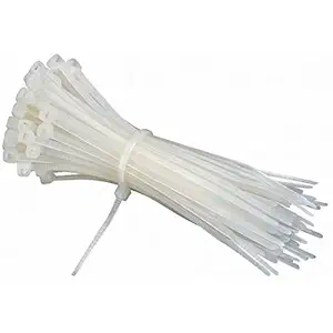 ART IFACT 300 Pieces of 4 Inch Nylon Cable Tie All Sizes - Super Strong, Natural Colour (4 inch)