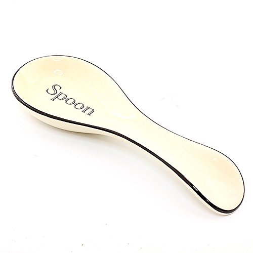 Keramik Cottage Küche cremefarben und schwarz Löffelablage Küche Zubehör