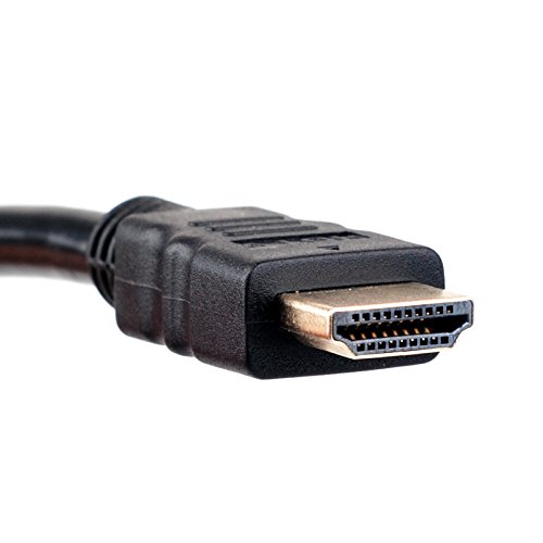 aukur HDMI Stecker auf 2 HDMI Buchse 1 IN 2 OUT Splitter Kabel Adapter Dual Display Kordel - 4