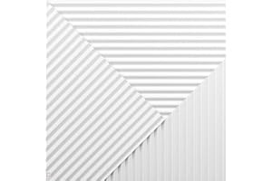 EURODECO Lot de 4 panneaux muraux 3D en polystyrène, isolation thermique, 1 m²