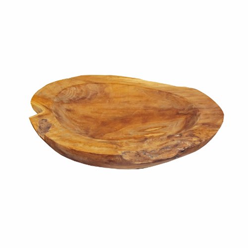 Teakschale Schale aus Teakholz Ø ca. 35 cm Holzschale Obstschale Gebäckschale - 3