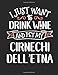 Produktbild I Just Want to Sip Wine and Pet My Cirnechi dell'Etna: 8.5x11 Cirnechi dell'Etna Dog Notebook Journal College Ruled Paper for Men & Women