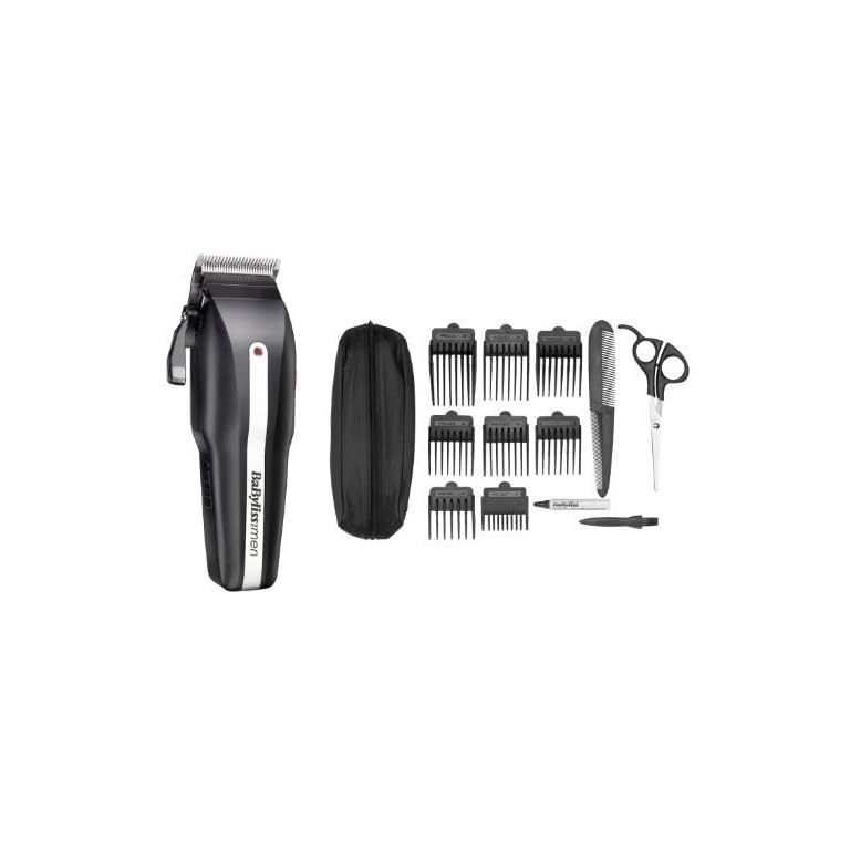 BaByliss For Men 7498BU Powerlight Pro 15 Piece Clipper Set