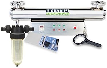 110w Industrial UV Ultra Violet Light Water Filter Disinfection System and Centrifugal Filter Kit 90l/pm - 1" Connection (SDB-110PH Range)