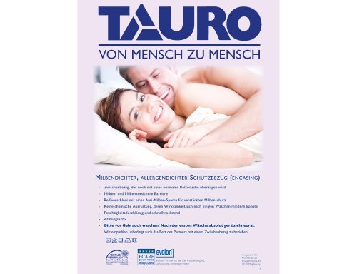 TAURO 24178 Matratzen-Bezug gegen Milben | Anti-Allergie Matratzenschoner | Bettbezug bei Hausstauballergie | 140 x 200 x 20 cm - 3