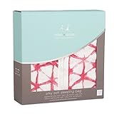aden + anais seidig weich Schlafsack, 1 Tog, mittel, 6 bis 12 Monate, berry Shibori/würfelförmigen - 2