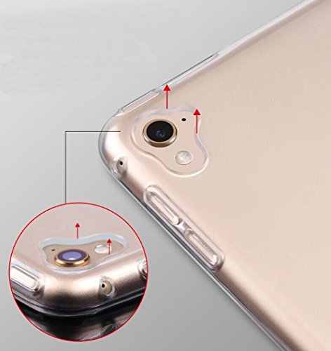 TopACE   Ultra Slim Transparente TPU Silicona Funda Protective Case Funda Cover para iPad pro 12 9 2017 Transparente 