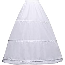 Jupon Soutien-gorge Pour Robe De Mariée - 6 Cerceaux Sans Fil, Ajustable, En Polyester Doux